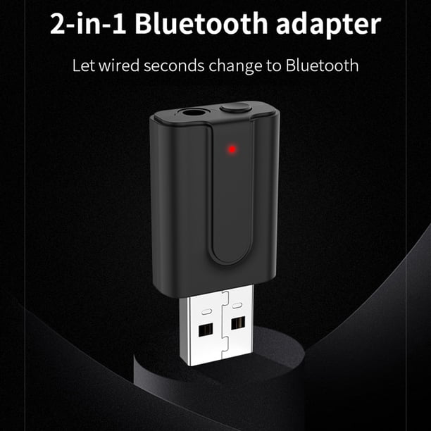 Adaptador inalámbrico de música estéreo USB T10 2 en 1 compatible