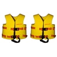 thumbnail image 2 of TRC Recreation Super Soft Child Life Jacket Safety Vest, XS, 2 Pack, Yellow, 2 of 2