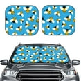 thumbnail image 2 of Balery 2 Piece Flying Bees Car Windshield Sun Shade|Foldable Front Windshield Shade for Car Front Window for Most Sedans SUV Truck-Large, 2 of 7