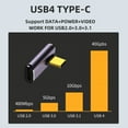 thumbnail image 6 of CY USB4 Type C Male to Female 240W Power 40Gbps Data 8K Video Adapter Low Profile Left Right Angled for NS Phone Laptop, 6 of 7