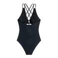 thumbnail image 5 of Awdenio Womens One Piece Swimsuits Cutout One Shoulder High Cut Cheeky One Piece Swimsuit Bathing Suit, 5 of 8
