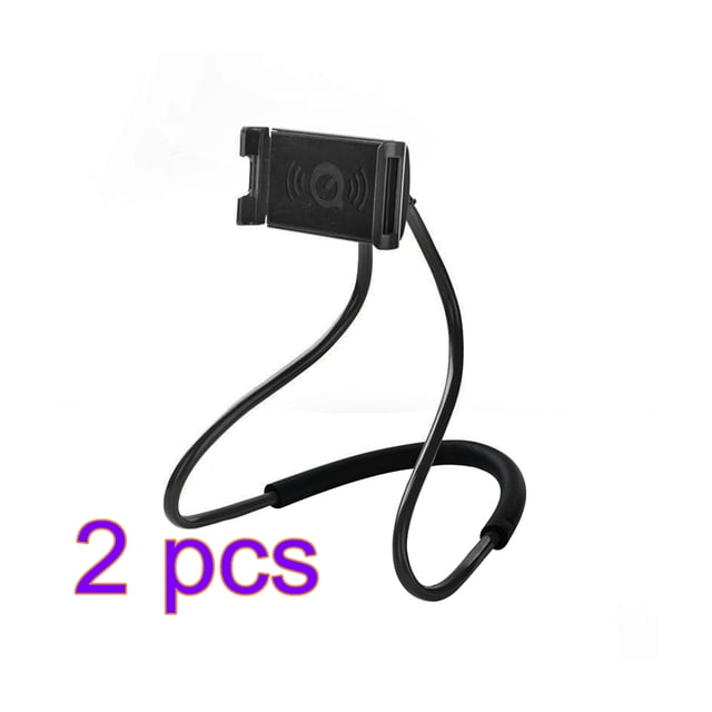 Support de Téléphone Intelligent à Suspendre au Cou 2 Pcs Support de Téléphone Intelligent Paresseux à Suspendre au Cou Support Mobile Rotatif à 360 Flexible pour Bureau et Lit