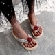 thumbnail image 1 of Zapatillas con punta abierta para mujer, sandalias cómodas, informales, cómodas, para la playa Wmkox8yii ytu5394, 1 of 7