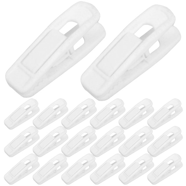 Shisuyan 20pcs Skirt Hangers Clips Velour Clips Drying Hanger Hanging Clips For Clothing