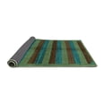 thumbnail image 2 of Ahgly Company Indoor Rectangle Abstract Turquoise Blue Modern Area Rugs, 2' x 3', 2 of 4
