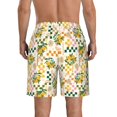 thumbnail image 3 of Kdxio Lemon Pattern Mens Casual Shorts - Drawstring Summer Beach Sports Shorts for Men, 3 of 9