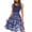 Sky Blue, variant on Floral Cocktail Dresses for Women Formal Business Casual Aline Tank Dress Sleeveless Tea Party Prom Dark Blue, 2XL