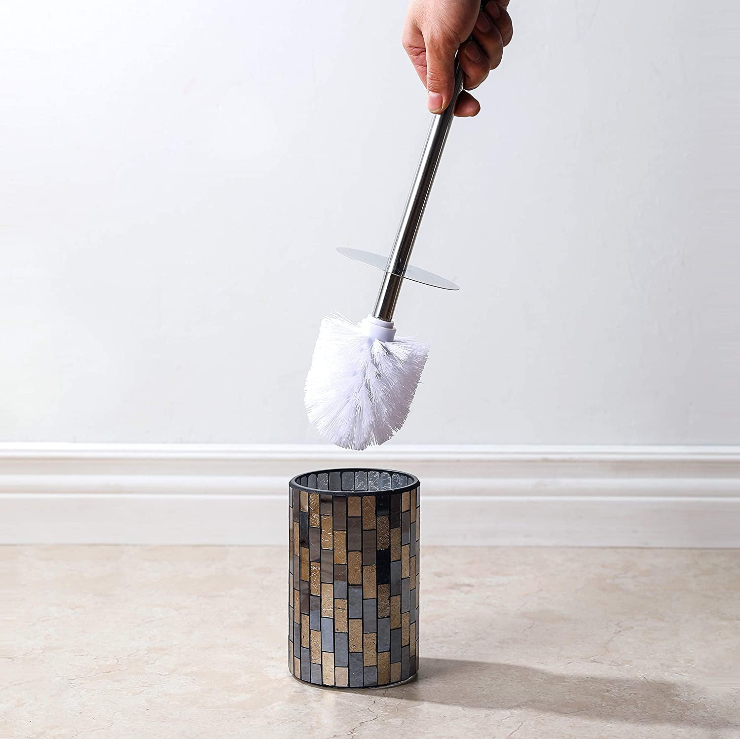 Whole Housewares Bathroom Accessories Toilet Brush Set Toilet Bowl