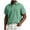 Green, variant on yillto Men Big and Tall Dressy Shirts Short Sleeve Button down Work Office Wedding Solid Color Top L-6XL