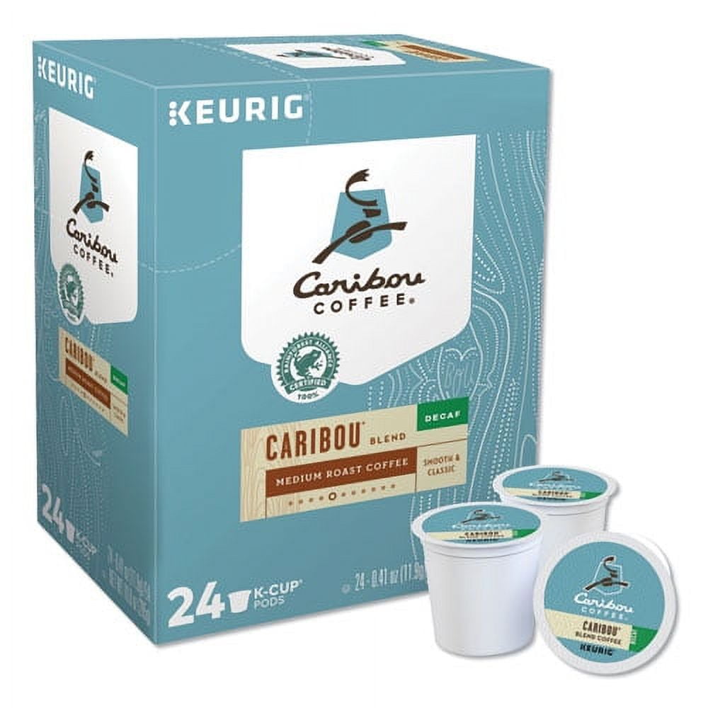"Caribou Blend Decaf Coffee K-Cups, 24/box | Bundle of 5 Boxes"