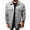 Gray, variant on Men's Casual Button Down Jacket, Point Collar, Long Sleeve Shacket with Dual Chest Pockets, S-3XL