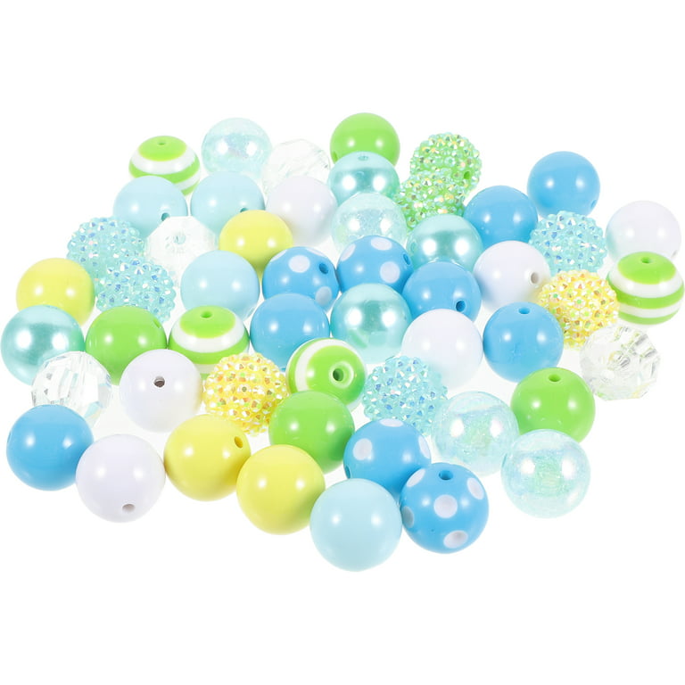 50pcs Beads for Pen Making Colorful Punched Beads Loose Beads Beadable Pen Beads, Adult Unisex, Size: 2X2cm
