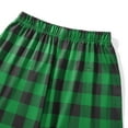 thumbnail image 5 of Inevnen Christmas Pajamas for Family Long Sleeve Tree Print Tops + Plaid Trousers Set, 5 of 6