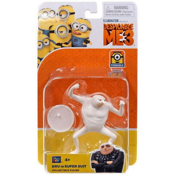 Thinkway Despicable Me 3 Dru in Super Suit Action Figure, 4 Years & Up
