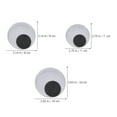 thumbnail image 4 of SHOWERORO 3 Pairs Eye Stickers -colored Plastic Self-adhesive for Beginners, 4 of 6