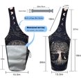 thumbnail image 3 of Yoga Mat Bag - Large Opening Long Tote Yoga Mat Carrier Holder Bag with Waterproof Wet Zipper Pocket and Drawstring Water Bottle Pocket - Yoga Bag Fit Most Size Mats, 3 of 5