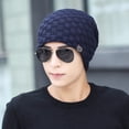 thumbnail image 3 of Men Winter Warm Wool Cap Fashion Knitted Hat Outdoor Beanie Cap, 3 of 7