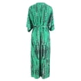 thumbnail image 4 of Kilaqueen Womens Swimsuit Coverup Open Front Long Sleeve Cardigan Beach Vacation Loose Fit Flowy Tunic Jacket, 4 of 5