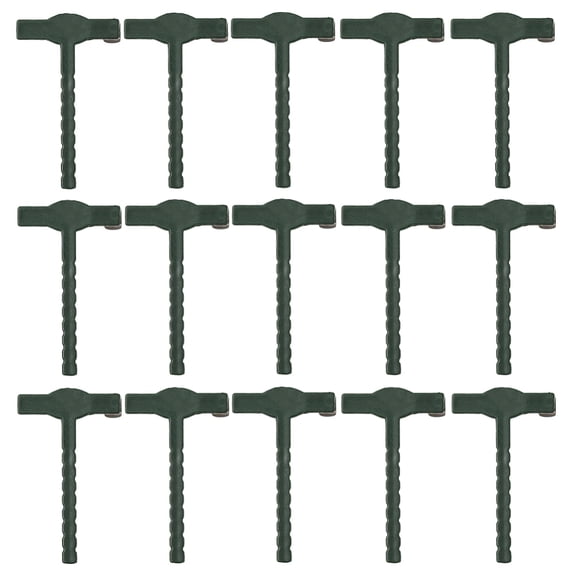 90-100Pcs Boutonniere Pins Safety Clips Holder Plastic Green Triangle T-Shaped Base Settings Bride Groom Floral Brooch