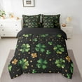 thumbnail image 2 of Feelyou Teens Magic Shamrock Bedding Comforter Set 7pcs, Galaxy Stars King Bedding Sets, 2 of 8