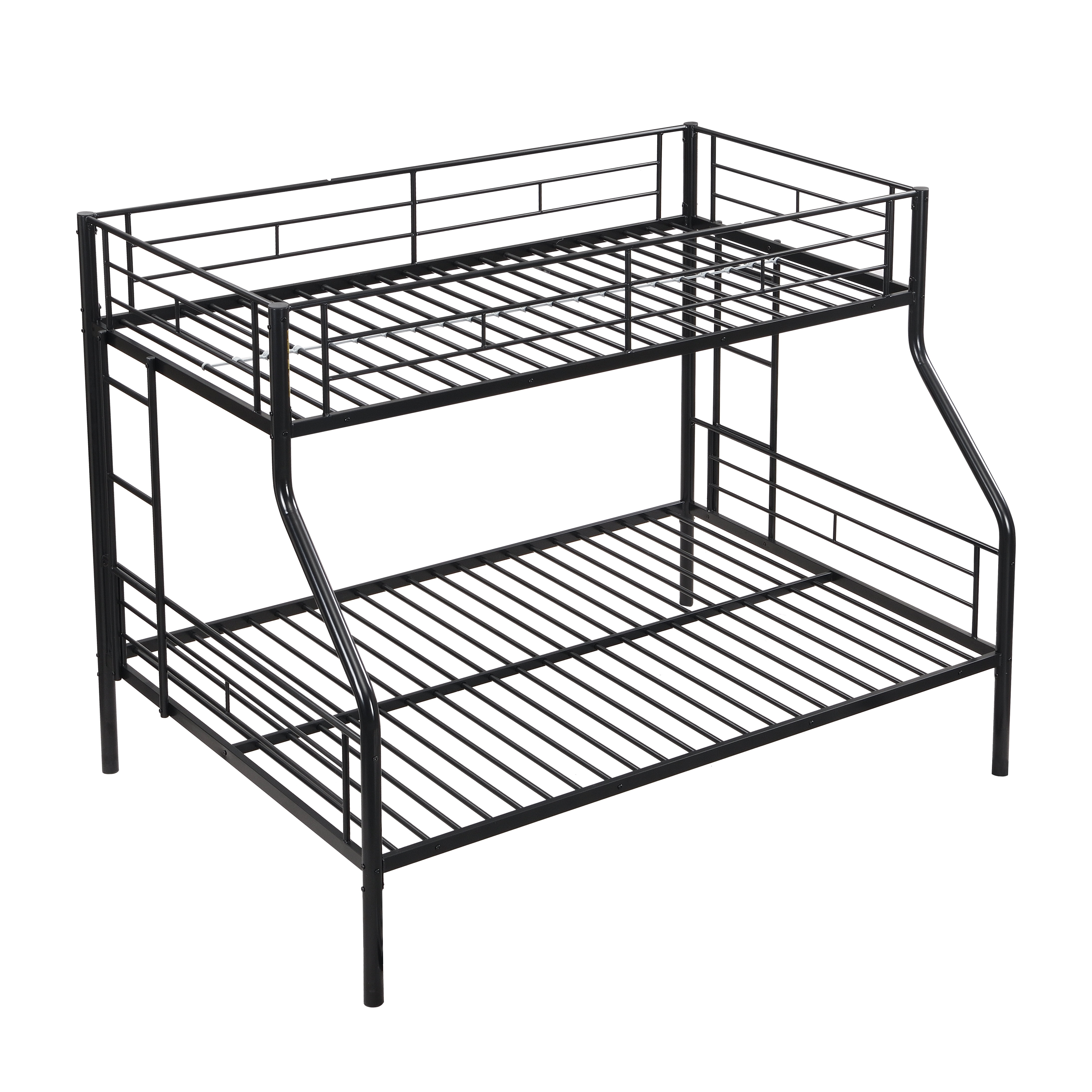 Twin Over FULL Metal Bunk Bed, No Box Spring Needed, Large Under Bed Storage