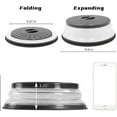 thumbnail image 4 of 10.5" Round Microwave Plate Cover, Vented and Collapsible, Splatter Proof, Easy Grip Handle, Dishwasher-Safe, BPA-Free Silicone & Plastic (Black), 4 of 5