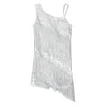 thumbnail image 3 of iiniim Kids Girls Shiny Tassel Latin Dance Sleeveless Salsa Tango Jazz Samba Ballroom Fringe Dress White 16, 3 of 7