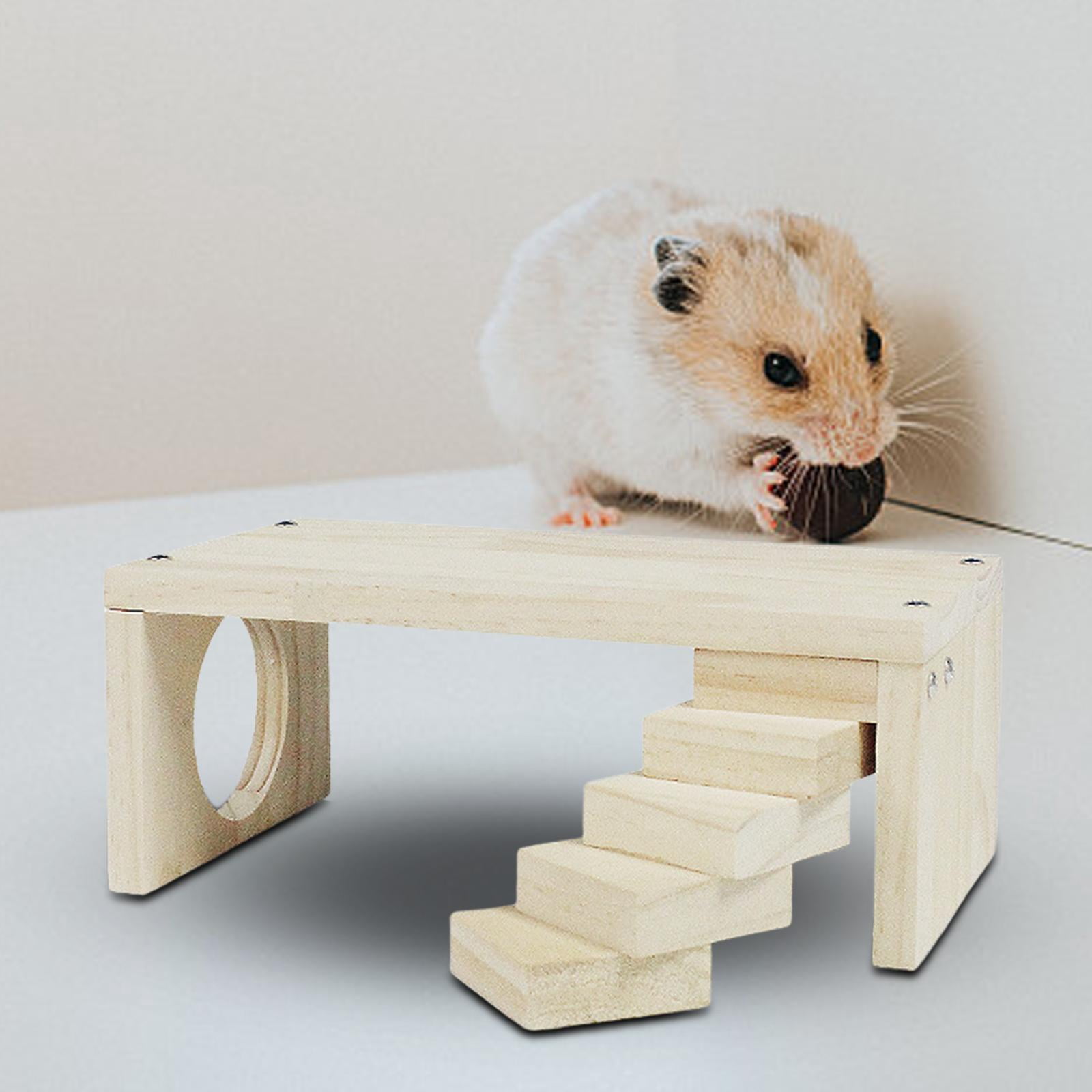 Bvdfgk Wooden Hamster Hamster Climbing Toy Climbing Ladder Cage Accessories Toys Wooden