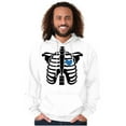 thumbnail image 5 of Skeleton Rib Cage Cute Set His Hers Hoodie Hooded Sweatshirt Men Brisco Brands L, 5 of 7
