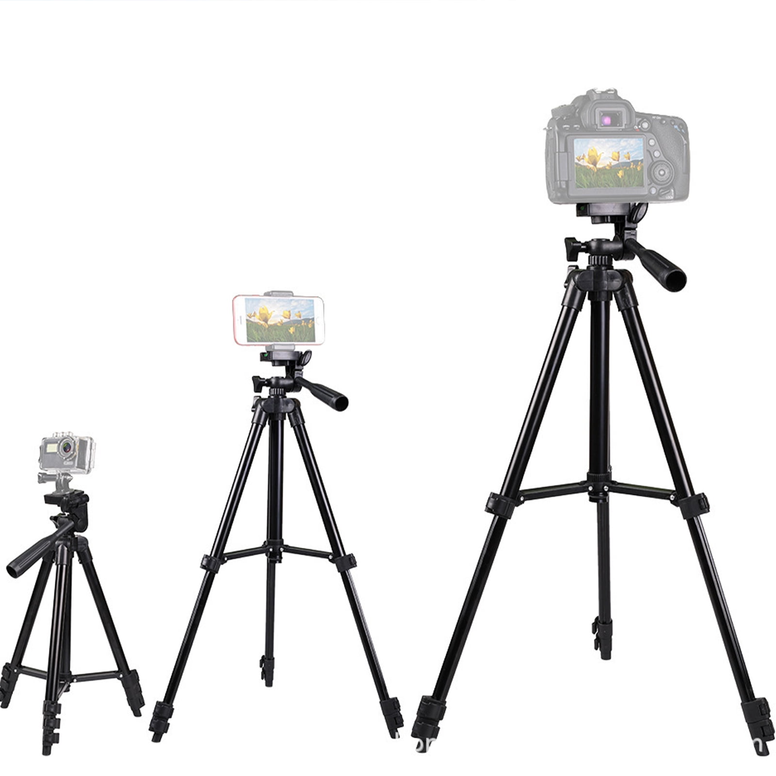 Ralshow Camera Tripod 41-inch Aluminum Tripod for Camera/Smartphone/GoPro/Projector, Portable Telescopic Holder,  Adjustable Height, Lightweight Tripod