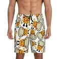 thumbnail image 3 of Lsque Giraffes Head Mens Sleep Pajama Shorts,Short Pajama Pants, Cotton Ultra-Soft Knit-Small, 3 of 9