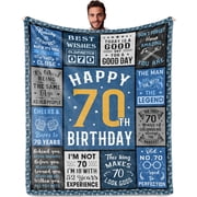 70th Birthday Gifts for Men, Best 70th Birthday Gifts for Men, 70 Year Old Birthday Gifts for Men, Funny 70th Birthday Gift Ideas for Men, 1954 70th Birthday Gifts for Men Blanket 50"X60"