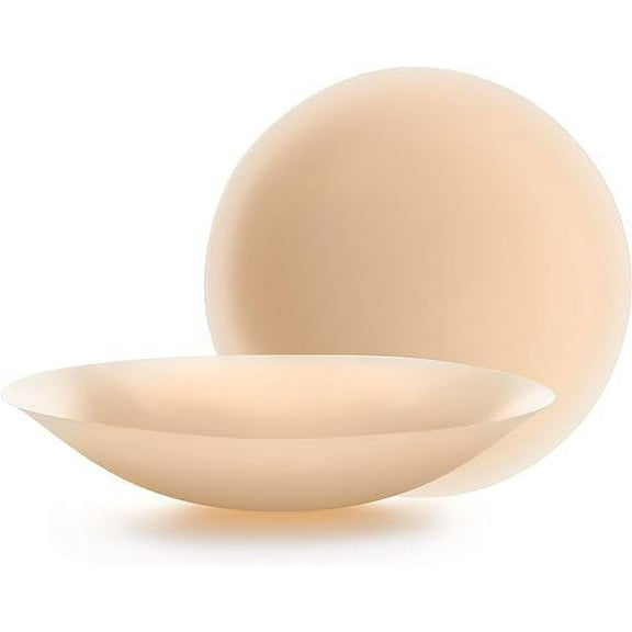 NAMZI Nipple Cover - Sticky Adhesive Silicone Nipple Pasties - Reusable Pasty Nipple Covers for Women ,diameter 4in
