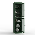 thumbnail image 4 of 100% Solid Wood 16.5" Bathroom Cabinet with Frosted Glass Doors and Adjustable Shelves, 4 of 5
