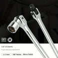 thumbnail image 3 of 1/2" Socket Wrench Rotating Flex Head Extension Braker Bar Professional CRV Steel, 3 of 5