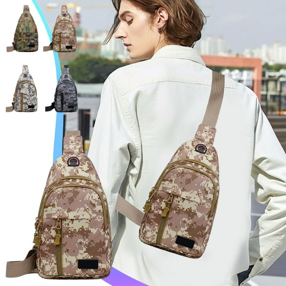 Sling Bag | Style Chest Pack | Lightweight Crossbody Shoulder Bag | Multi-Compartment Organizer | Adjustable Strap | 7"x2.3"x11.8" | Outdoor Hiking Travel Everyday Use