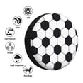 thumbnail image 4 of Rateoe Soccer Ball Pattern Tire Cover Wheel Protectors Weatherproof Wheel Covers Universal Fit for Trailer Rv SUV Truck Camper Travel Trailers Accessories-14 inch, 4 of 6