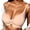 Khaki, variant on Alun Womens Seamless Smooth No Underwire T Shirt Bras with Light Push up and Side Support for Daily Wear Deep V-Neck Lightweight Breathable Solid Color Bralettes Khaki S