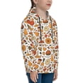 thumbnail image 3 of Lsque Thanksgiving with Food Patten Youth Hoodie Sweatshirt Pullover with Kangaroo Pocket Boys and Girls Hoodie Warm Hoodie for Kids-Small, 3 of 6