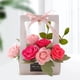 thumbnail image 4 of de fieltro de mano DIY, juguetes educativos para jardín de infantes, regalo de día hecho a mano para Navidad, fiesta de cumpleaños, decoración par Rosa rosada Soledad Cesta de flores artesanal, 4 of 7