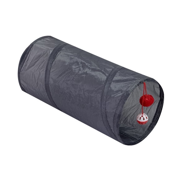 Interactive Indoor Cat Tunnel with Teaser and Crinkle Paper for Playful Exploration and Exercise