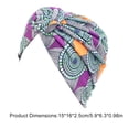 thumbnail image 4 of Guardurnaity Pañuelos para la cabeza para mujer Skullcap plisado Swirly Headcover Type6 NO6, 4 of 4