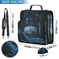 thumbnail image 2 of FORMRS Zipper Binder with Shoulder Strap 1.5-inch Ring 500 Sheet Capacity File Bag, Window Earth, 2 of 5