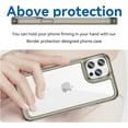 thumbnail image 2 of Case for iPhone 12 Pro Max Case Slim Dropproof [Defend from Drop/Scratch/Slip/Fingerprint] Clear Acrylic Hard Back Soft TPU Bumper Hybrid Phone Cover for iPhone 12 Pro Max-Crystal Black, 2 of 16