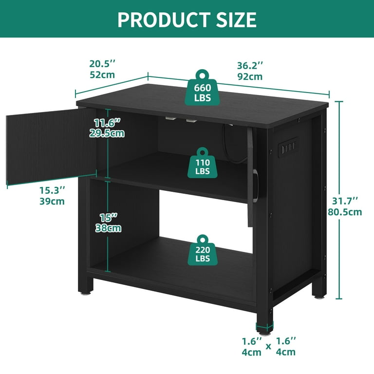 Dextrus Heavy Duty Metal Aquarium Stand with Power Outlets 40 55 Gallon Fish Tank Stand Turtle Tank Reptile Terrarium with Cabinet 670LBS