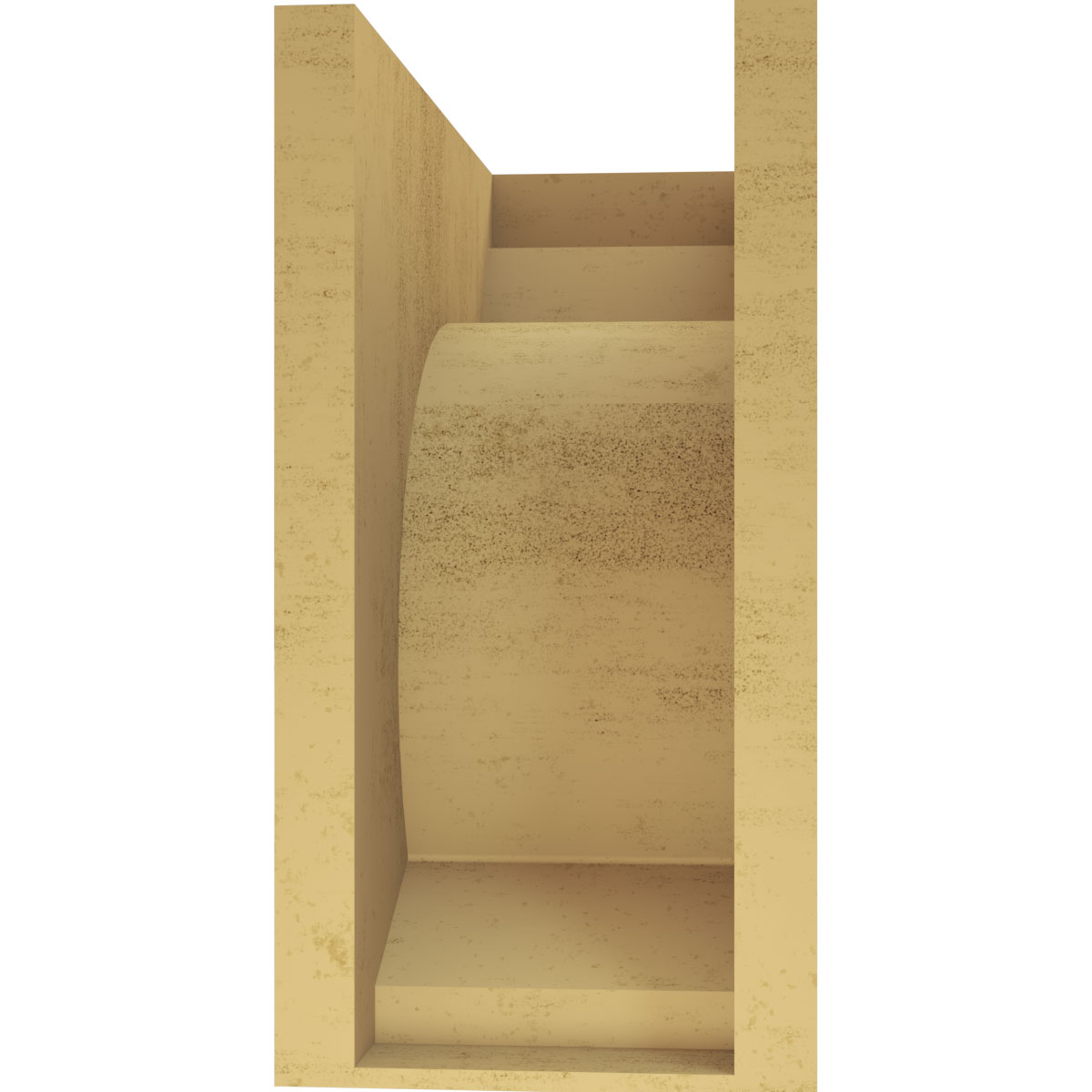10"W x 20"D x 20"H Classic Emerson Rough Cedar Woodgrain TimberThane Corbel, Primed Tan