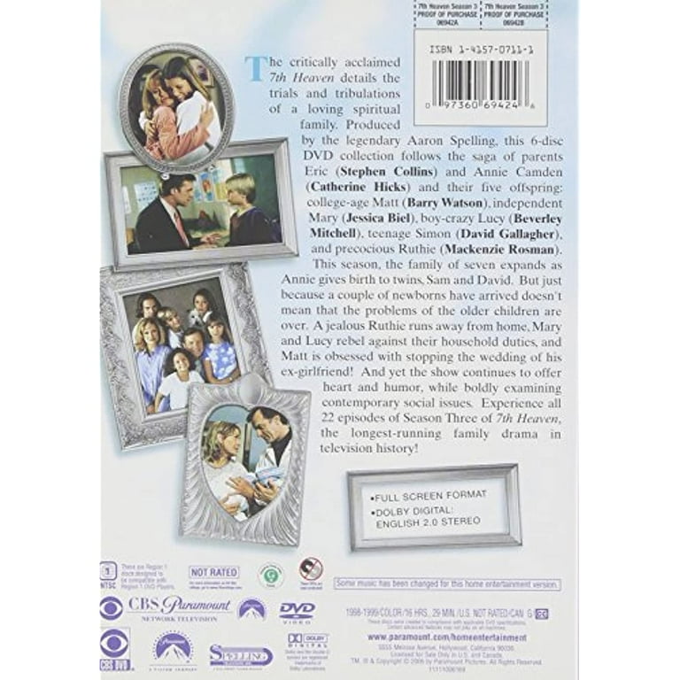 7th Heaven: The Complete Third Season - Walmart.com
