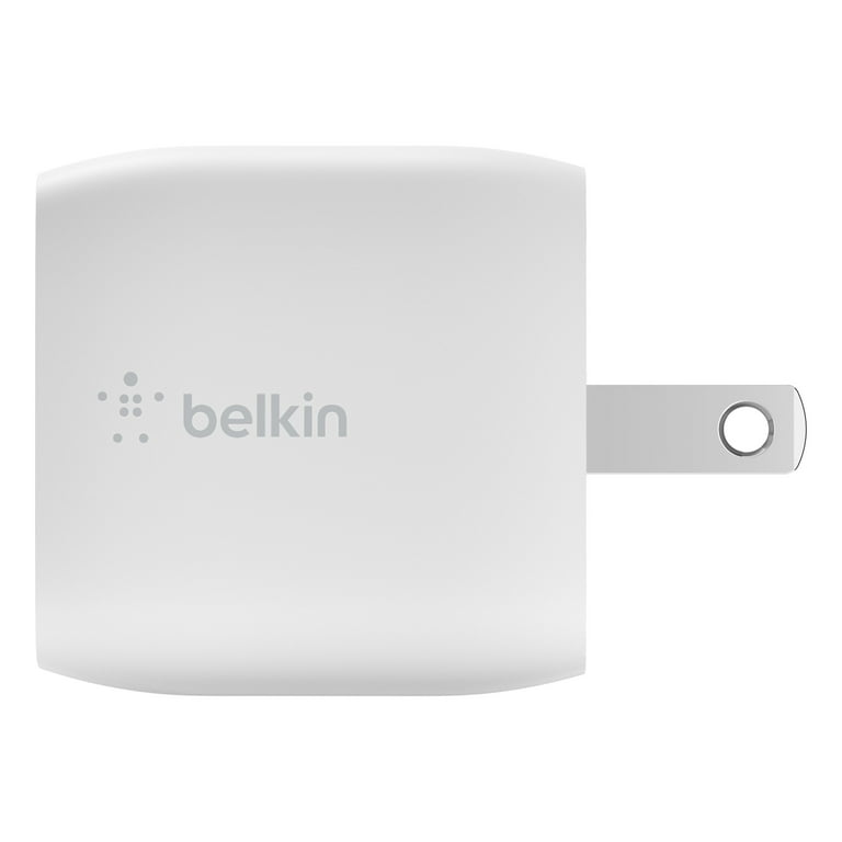 Belkin Cargador de pared dual USB-C de 45 W, entrega de potencia de carga  rápida 3.0 con tecnología GaN para iPhone 15, 15 Pro, 15 Pro Max, 14, 13