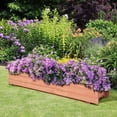 thumbnail image 2 of Costway 36 Inch Wooden Flower Planter Box Garden Yard Decorative Window Box Rectangular, 2 of 9
