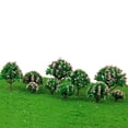 thumbnail image 2 of 5 Tamaños 10pcs árbol De Modelo Con Rosada Para Del Ferrocarril / Dioramax Yotijar Modelo Árbol, 2 of 10